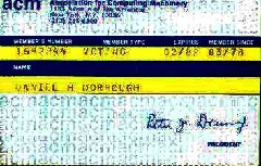 ACM (association for computing machinary) signed by Peter Denning (noted computer scientist); Documents Purdue